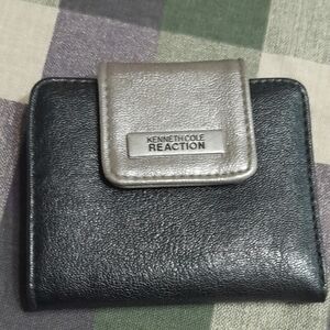 Kenneth Cole Reaction Black and Silver Wallet